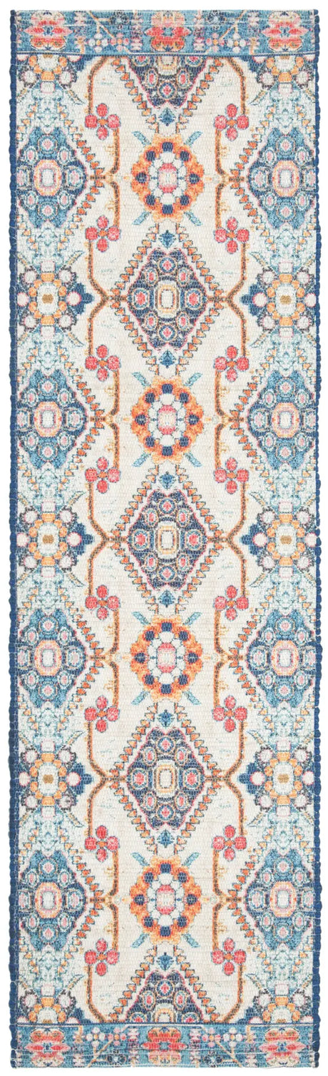 Safavieh Saffron 2'-3" x 8'-0" Rug in Cream / Blue