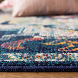 Safavieh Crystal 4'-0" x 6'-0" Rug in Navy / Fuchsia