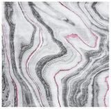 Safavieh Craft 6'-7" x 6'-7" Rug in Grey / Wine