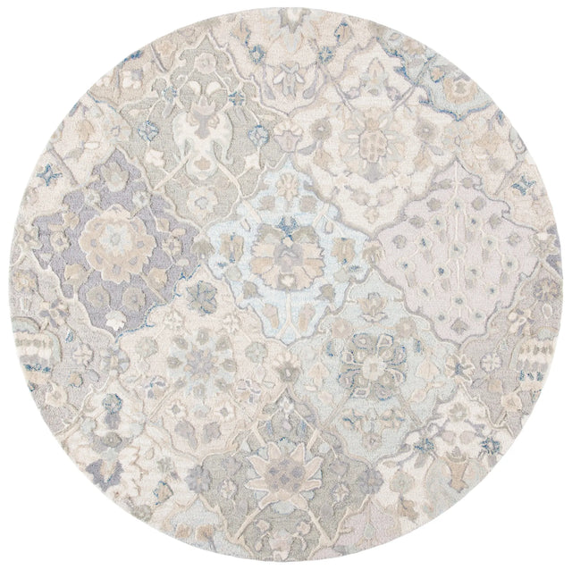 Safavieh Glamour 6'-0" x 6'-0" Rug in Grey / Blue
