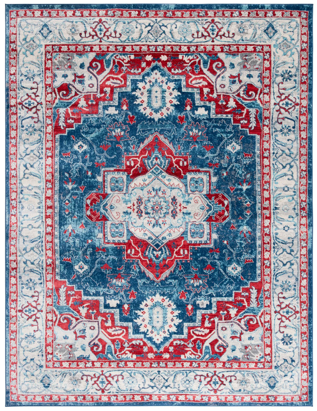 Safavieh Brentwood 10'-0" x 13'-0" Rug in Navy / Red