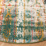 Safavieh Madison 5'-0" x 5'-0" Rug in Green / Orange