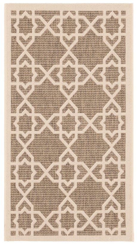 Safavieh Courtyard 2'-0" x 3'-7" Rug in Brown / Beige