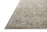 Loloi Tabitha Tai-04 Slate/Natural Rug - rug corner