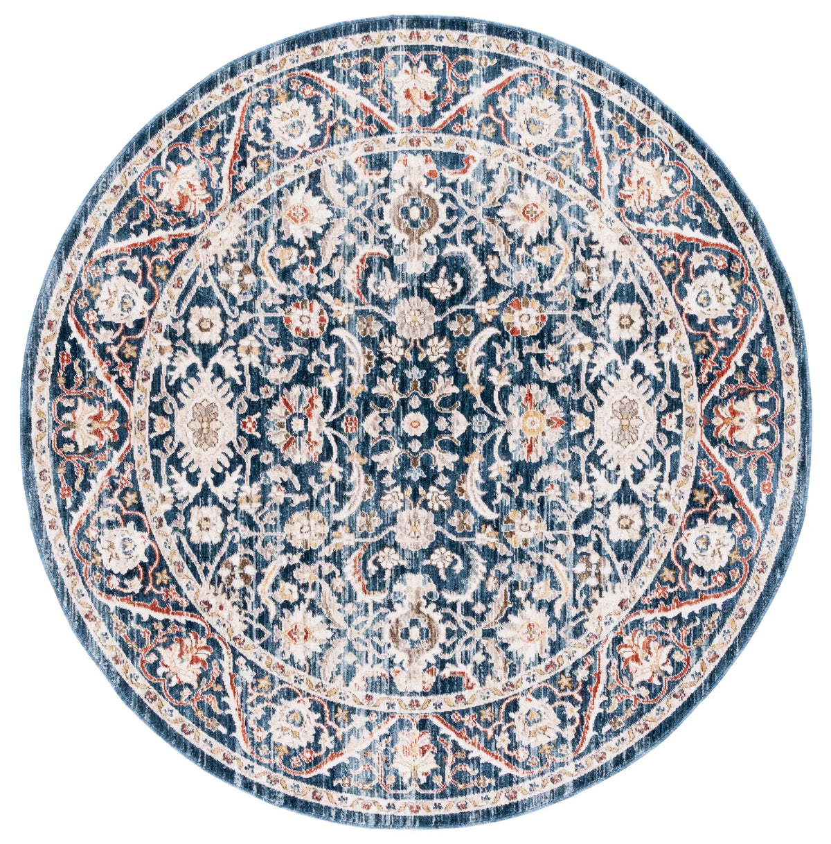 Safavieh Olympia 6'-0" x 6'-0" Rug in Navy / Ivory