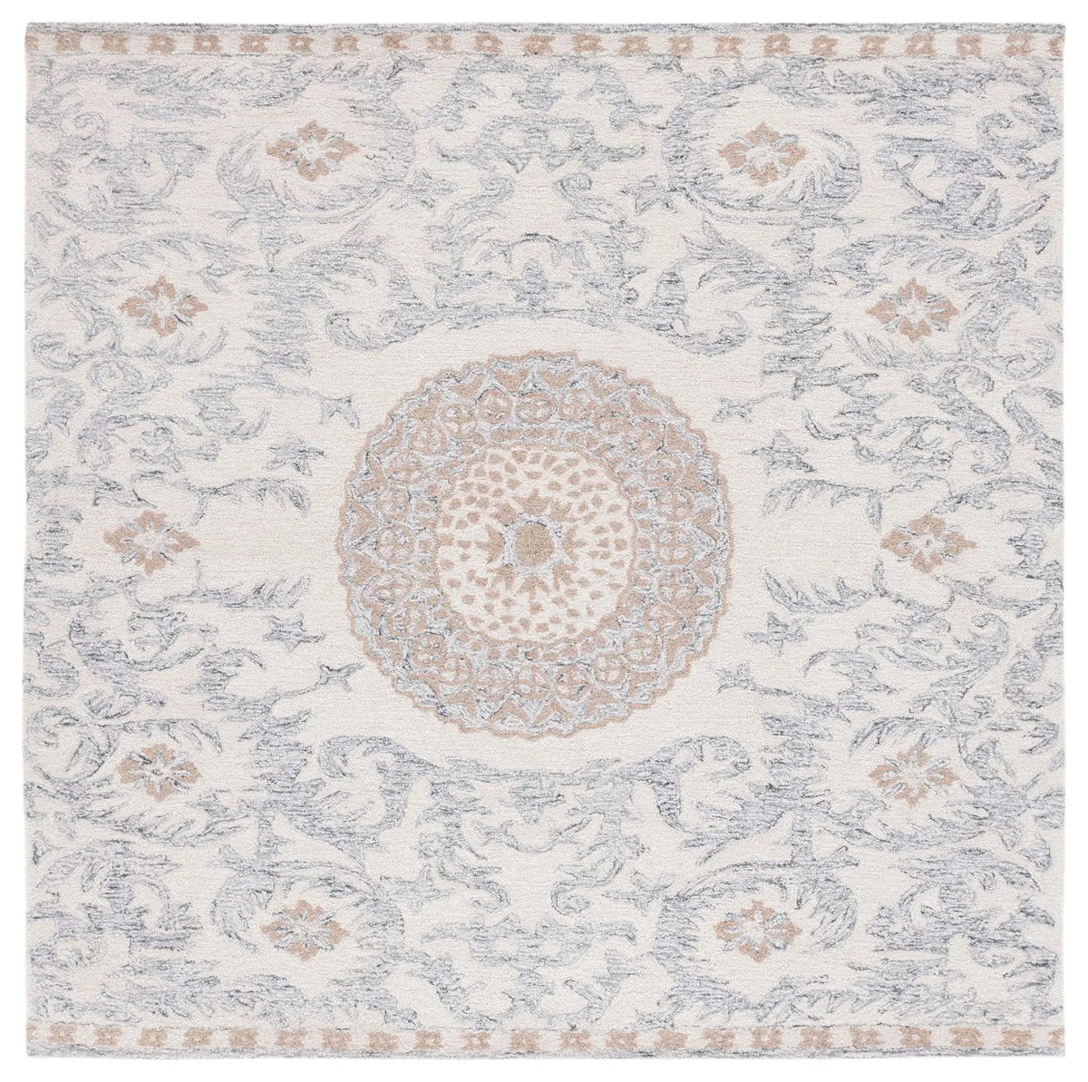 Safavieh Marquee 6'-0" x 6'-0" Rug in Beige / Grey
