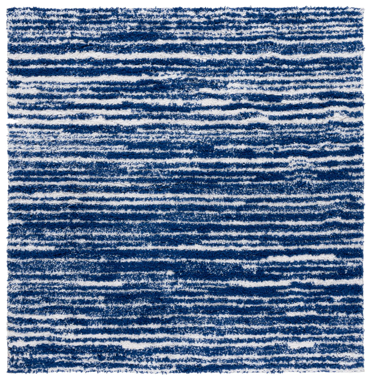 Safavieh Rumi Shag 6'-7" x 6'-7" Rug in Navy / Ivory