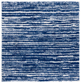 Safavieh Rumi Shag 6'-7" x 6'-7" Rug in Navy / Ivory