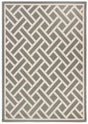 Safavieh Courtyard 5'-3" x 7'-7" Rug in Anthracite / Light Beige