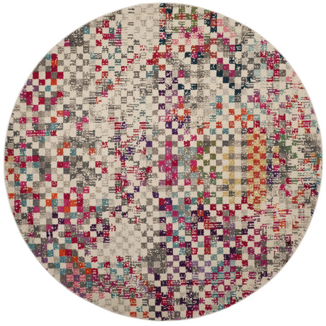Safavieh Monaco 6'-7" x 6'-7" Rug in Grey / Multi