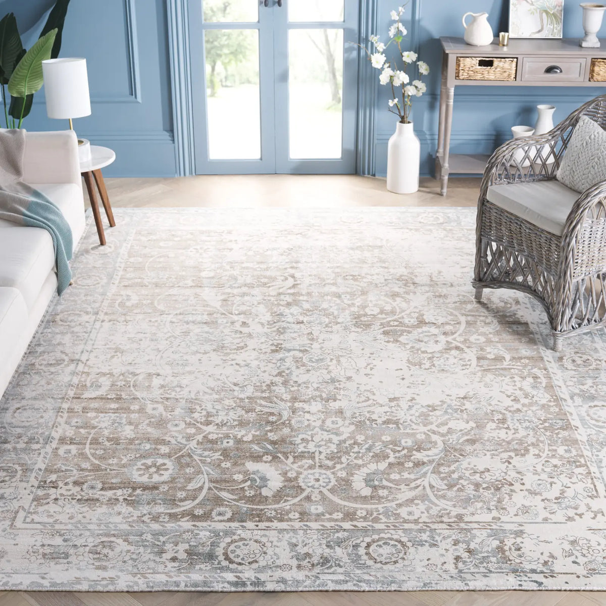 Safavieh Mirage 8'-0" x 10'-0" Rug in Blue / Charcoal