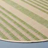 Safavieh Courtyard 5'-3" x 5'-3" Rug in Beige / Sweet Pea