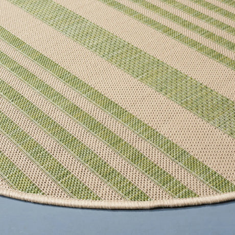 Safavieh Courtyard 5'-3" x 5'-3" Rug in Beige / Sweet Pea