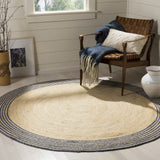 Safavieh Cape Cod 5'-0" x 5'-0" Rug in Ivory / Blue