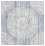 Safavieh Ebony 6'-0" x 6'-0" Rug in Blue / Ivory
