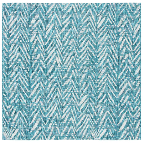 Safavieh Courtyard 6'-7" x 6'-7" Rug in Blue / Grey