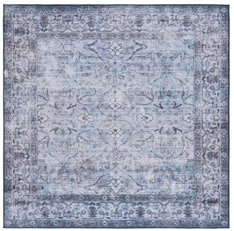 Safavieh Tucson 6'-0" x 6'-0" Rug in Aqua / Pink