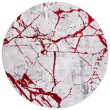 Safavieh Amelia 6'-7" x 6'-7" Rug in Grey / Red
