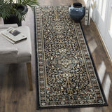 Safavieh Lyndhurst 2'-3" x 10'-0" Rug in Anthracite / Teal