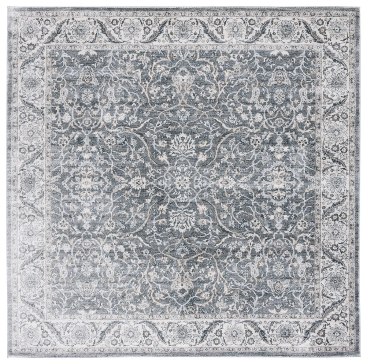Safavieh Isabella 6'-7" x 6'-7" Rug in Grey / Dark Grey