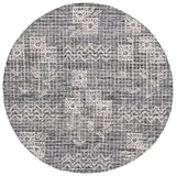 Safavieh Metro 6'-0" x 6'-0" Rug in Black / Ivory