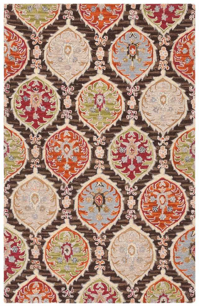 Safavieh Heritage 4'-0" x 6'-0" Rug in Red / Green