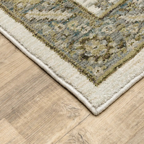 Oriental Weavers Sphinx Andorra 8918I Stone / Ivory Rugs - corner detail