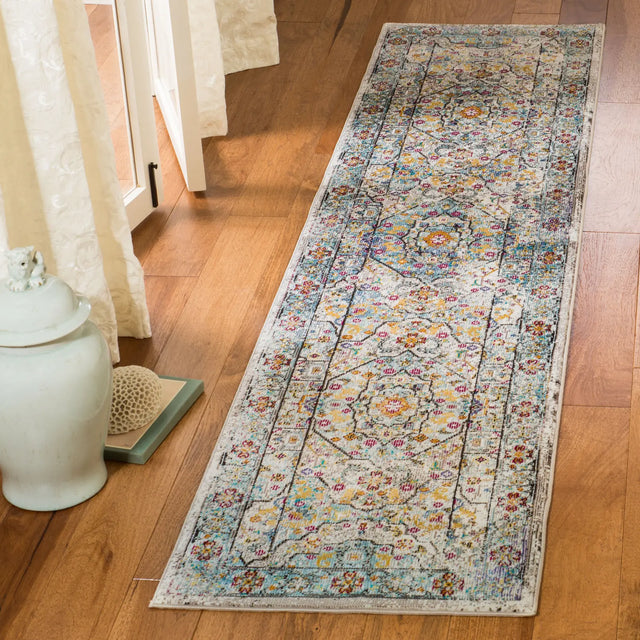 Safavieh Aria 2'-0" x 8'-0" Rug in Cream / Blue