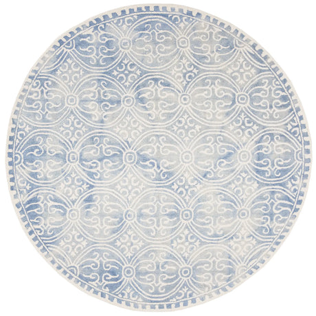 Safavieh Dip Dye 7'-0" x 7'-0" Rug in Blue / Ivory