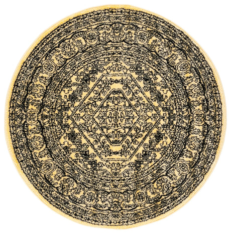 Safavieh Adirondack 4'-0" x 4'-0" Rug in Gold / Black