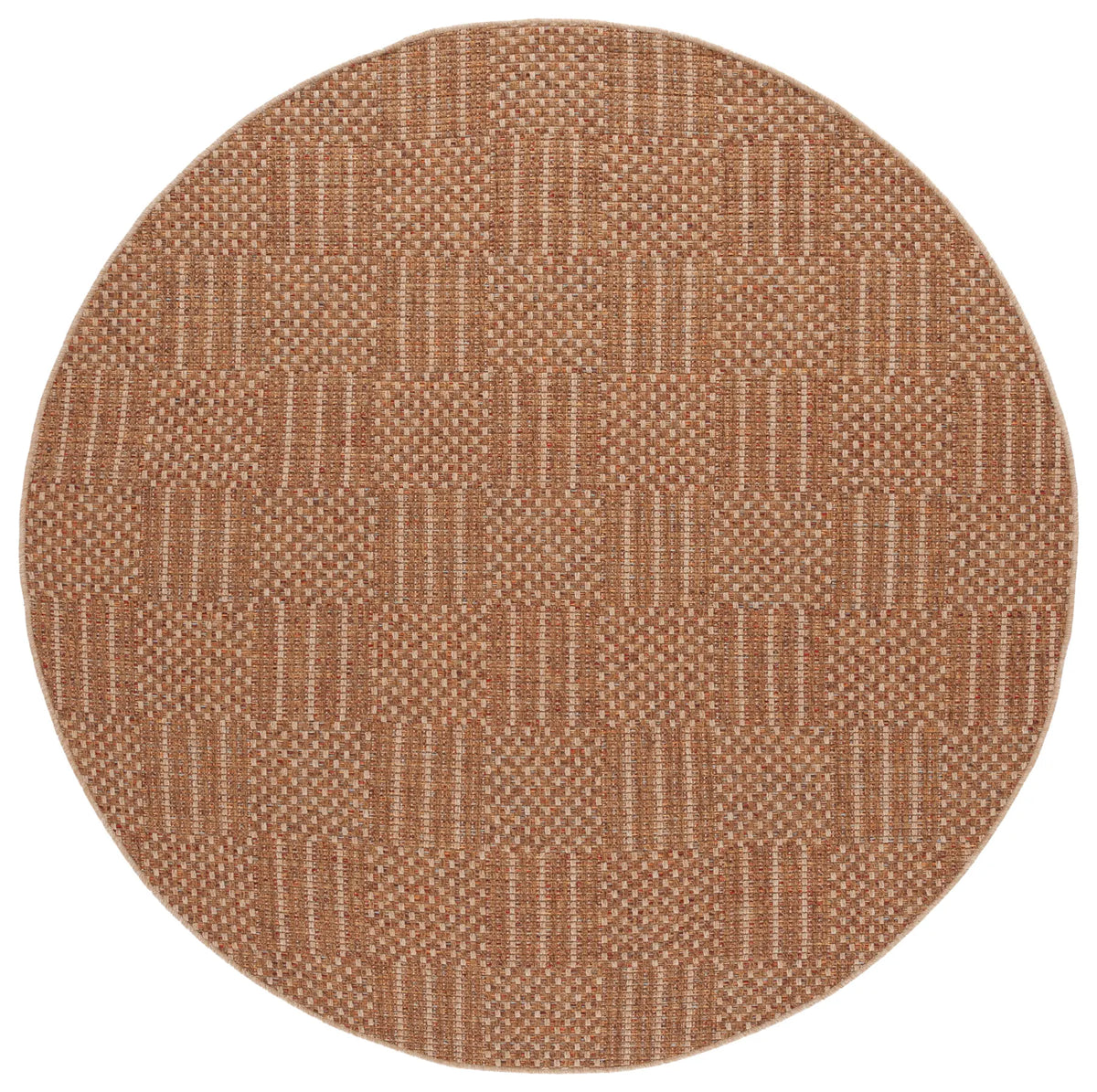 Safavieh Wicker 6'-7" x 6'-7" Rug in Natural / Brown