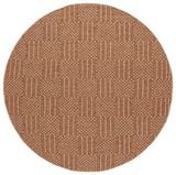 Safavieh Wicker 6'-7" x 6'-7" Rug in Natural / Brown