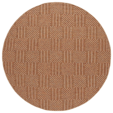 Safavieh Wicker 6'-7" x 6'-7" Rug in Natural / Brown
