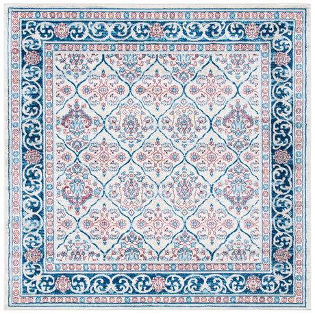 Safavieh Brentwood 6'-7" x 6'-7" Rug in Beige / Navy