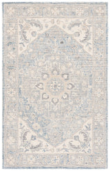 Safavieh Metro 4'-0" x 6'-0" Rug in Light Grey / Ivory