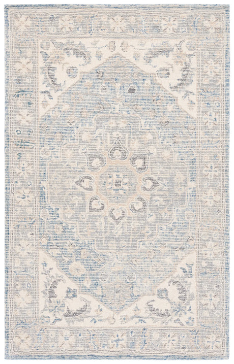 Safavieh Metro 4'-0" x 6'-0" Rug in Light Grey / Ivory