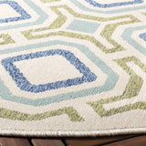 Safavieh Veranda 6'-7" x 6'-7" Rug in Cream / Green