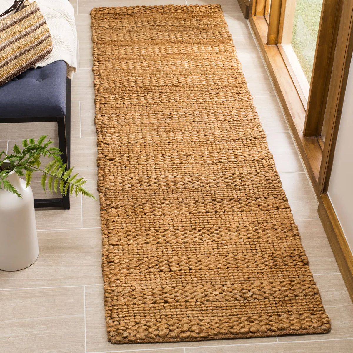 Safavieh Natural Fiber 2'-3" x 10'-0" Rug in Gold