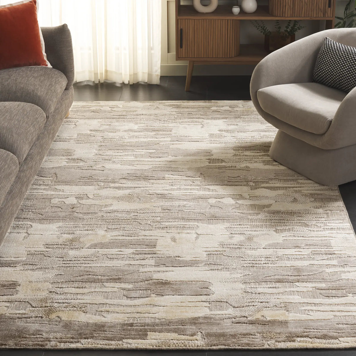 Safavieh Mirage 6'-0" x 9'-0" Rug in Brown / Grey