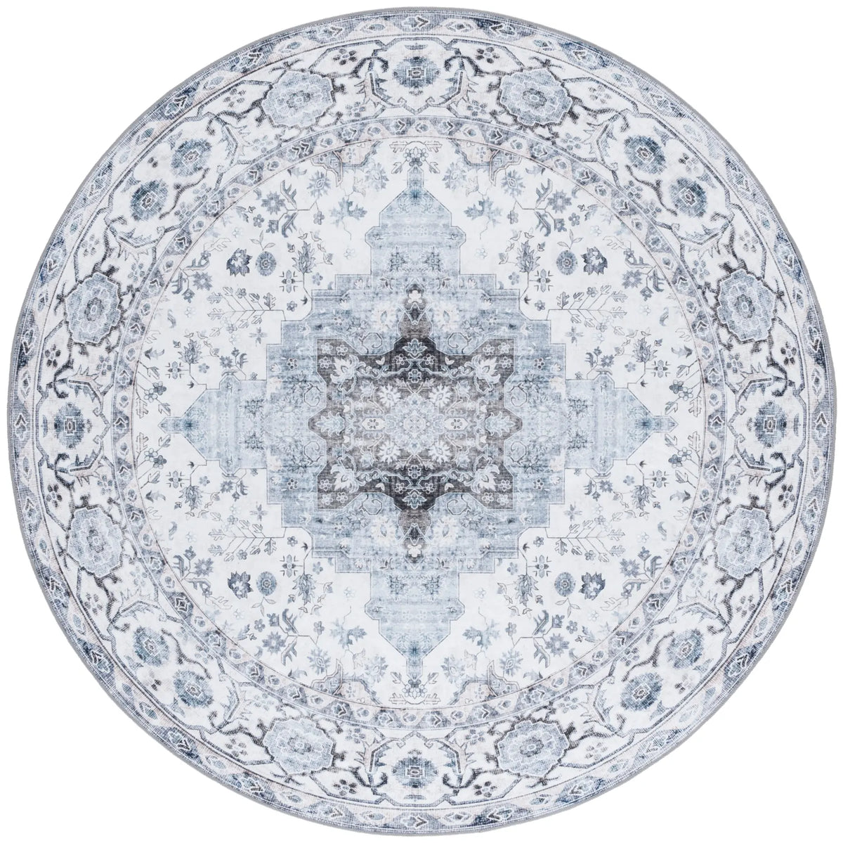 Safavieh Arizona 6'-0" x 6'-0" Rug in Ivory / Blue