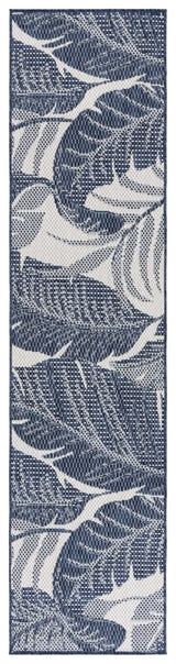 Safavieh Beach House 2'-0" x 8'-0" Rug in Navy / Ivory