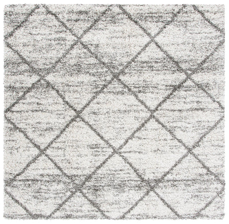 Safavieh Hudson Shag 7'-0" x 7'-0" Rug in Grey / Beige