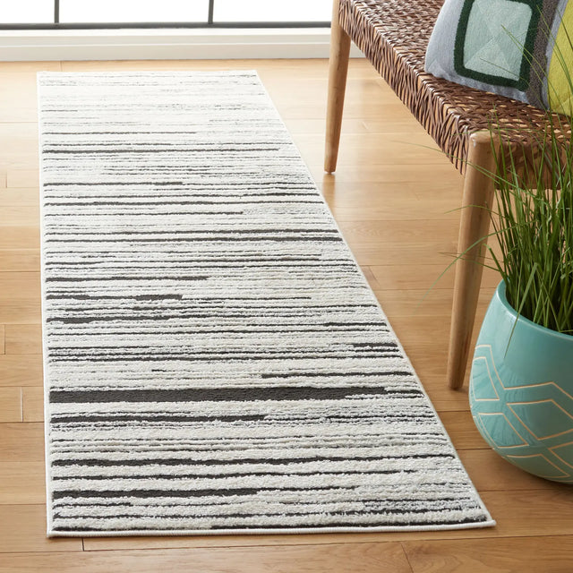 Safavieh Melody 2'-2" x 8'-0" Rug in Ivory / Black