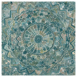 Safavieh Marquee 6'-0" x 6'-0" Rug in Aqua / Green