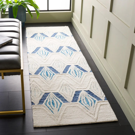 Safavieh Metro 2'-3" x 8'-0" Rug in Ivory / Blue