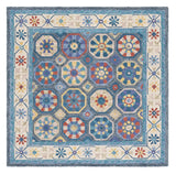 Safavieh Metro 6'-0" x 6'-0" Rug in Blue / Ivory