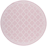 Safavieh Courtyard 6'-7" x 6'-7" Rug in Pink / Beige
