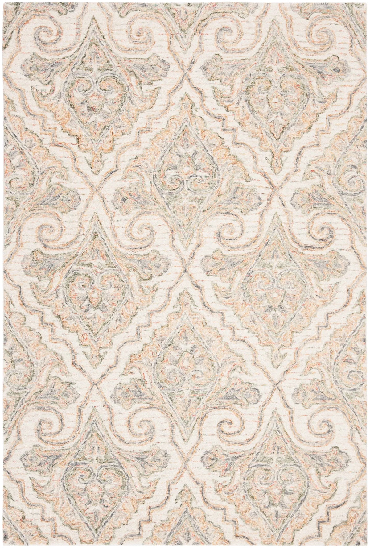 Safavieh Aubusson 4'-0" x 6'-0" Rug in Ivory / Green