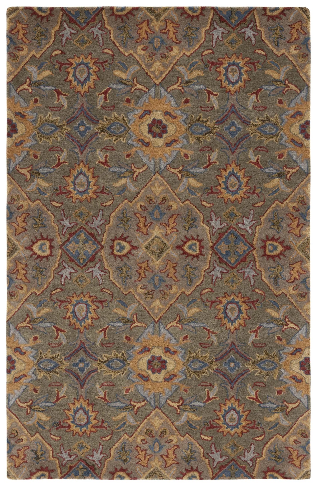Safavieh Heritage 4'-0" x 6'-0" Rug in Green / Yellow