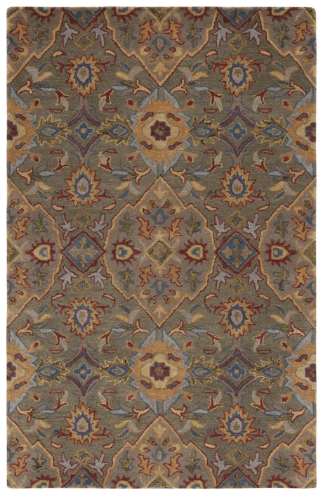 Safavieh Heritage 4'-0" x 6'-0" Rug in Green / Yellow